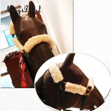 4 Uds. De correa de protección para la nariz del caballo, suave, de forro polar, correa de protección para la corona del caballo y las mejillas