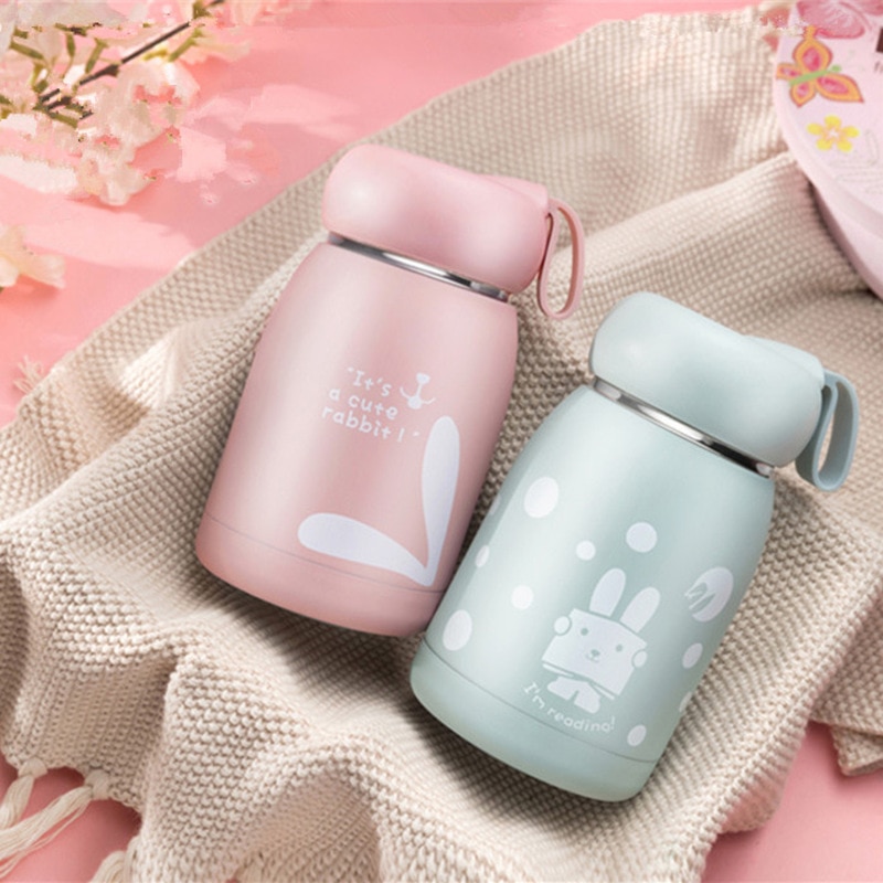 320ML de dibujos animados termo taza botella de los niños de acero inoxidable frasco de termo al vacío taza de café té de Thermocup
