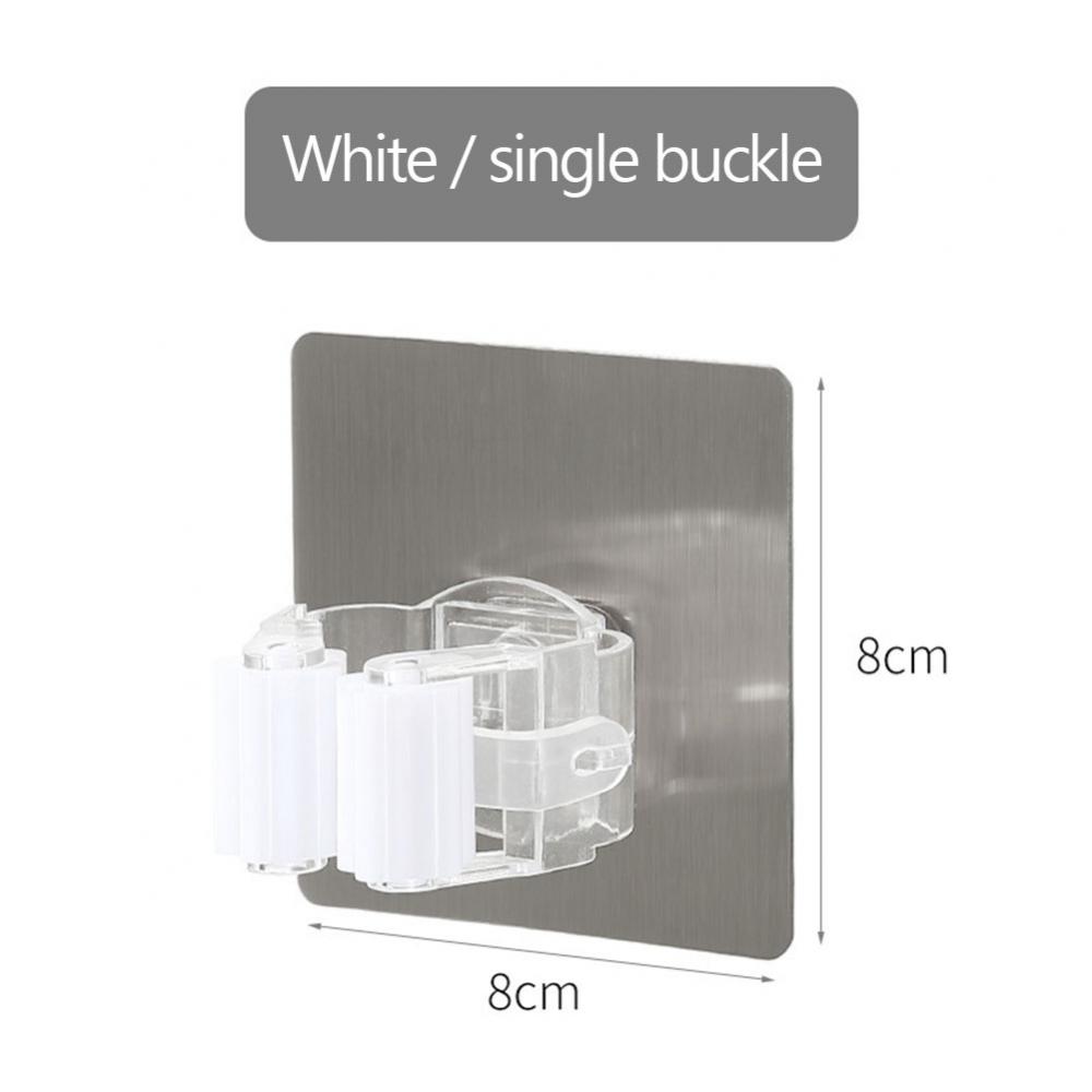 Hanging Mop Clip Multi-functional Strong Broom Sticky Hook Broom Storage Rack Shovel Hanger Hook Kitchen Bathroom Supplies: 01