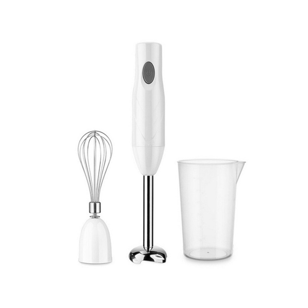 4 in 1 rustfri stål elektrisk blender nedsænkning babymad mixer køkken grøntsagskødkværn hakker bærbart piskeris: 1 / Eu-stik