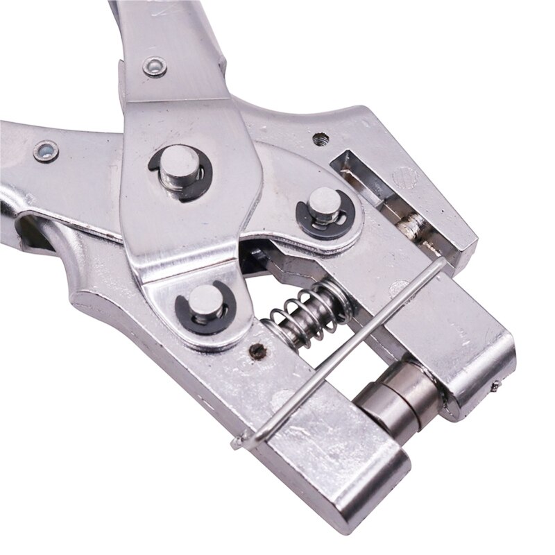 1 Pcs Rvs Multifunctionele Punch Tang Lederen Papier Plastic Verpakking Punch Machine Oogje Tang Gratis Klinknagels