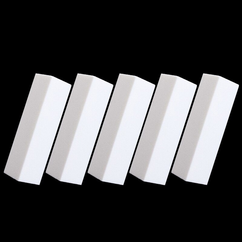 10 Stks/set White Nail Buffer Art Schuren Spons Block Nail Buffer Vingernagel Slijpen Polijsten Nagelvijlen Manicure Tool Diy Thuis: 5 pcs