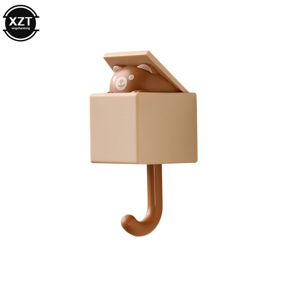 Perchero con forma de gato para dormitorio, perchas sin costuras para puerta, paraguas, toalla, tapa, perchero, decoración de pared: C