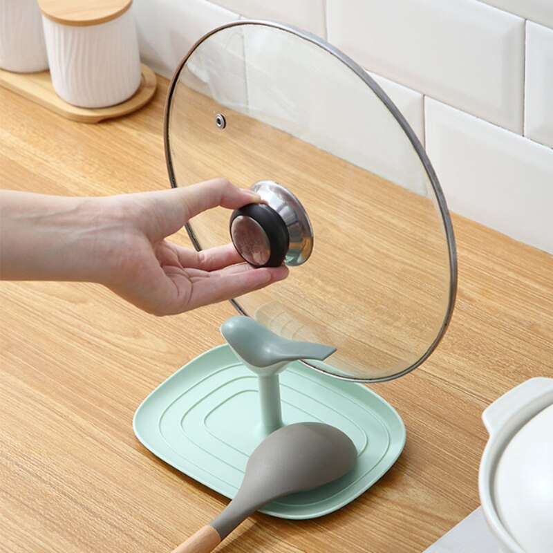 Keuken Organisator Pot Deksel Rack Roestvrij Stalen Lepel Spatel Rack Holder Pot Deksel Plank Rack Pan Cover Stand Keuken Accessoires