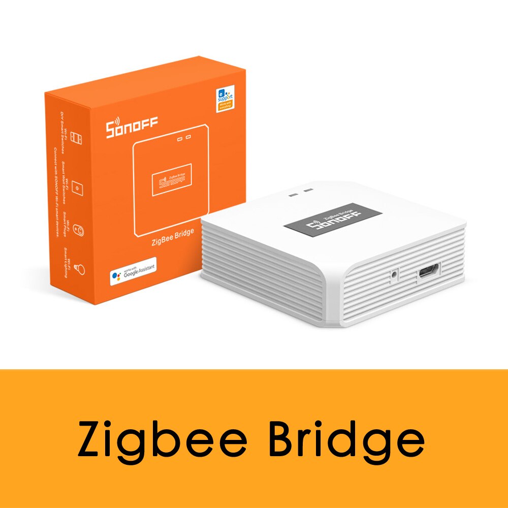 Sonoff zigbee bridge hub gateway for zigbee switch pir bevægelsessensor zigbee dørsensor, ewelink app arbejde med alexa google hjem: Default Title