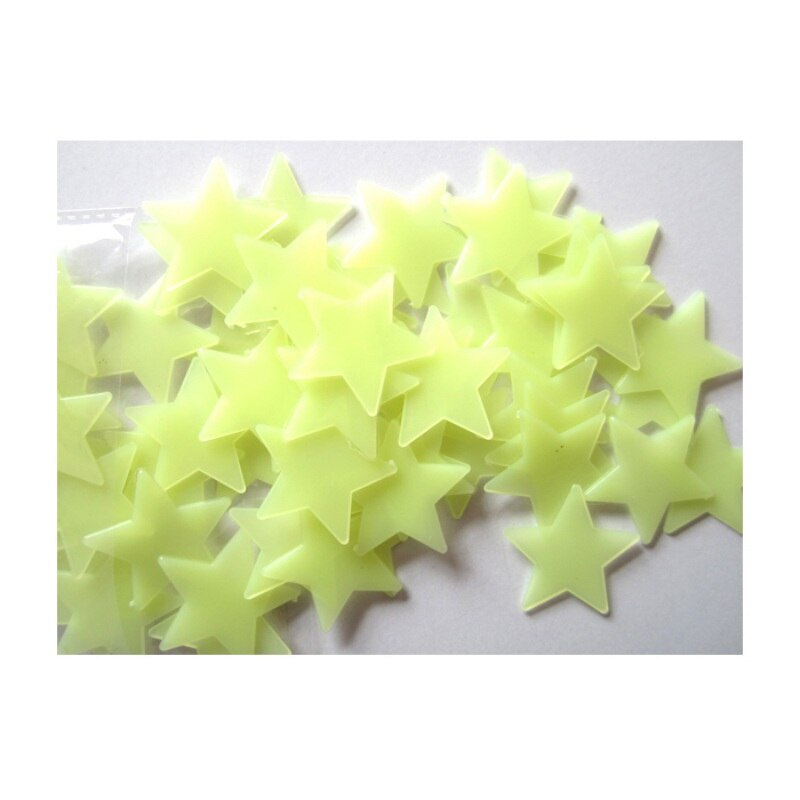 Glow In The Dark Star Stickers Op Thuis Muurtattoo Baby Kinderkamer Muurstickers: Y