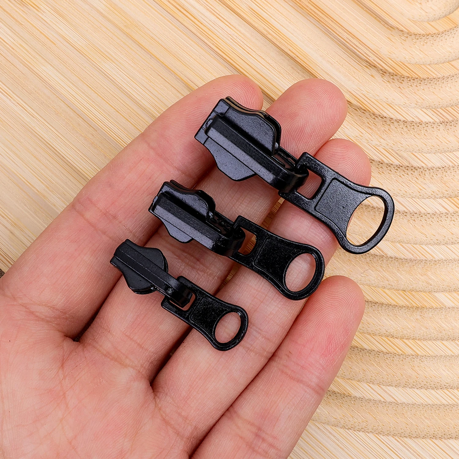 2-10 SZTUK Dwustronne obrotowe zamki błyskawiczne na szynę Kurtka Sukienka Torba Bagaż Metalowe głowice zamków błyskawicznych Zestaw naprawczy Czarny zamek błyskawiczny