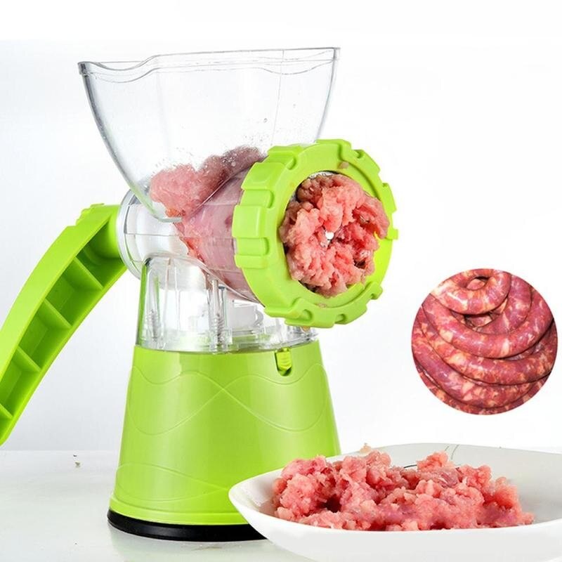 Multifunción Manual exprimidor de pasto de trigo de frutas, verduras, hortalizas carne Extractor de mano de la máquina de amoladora Gadget exprimidor cocina E6F3