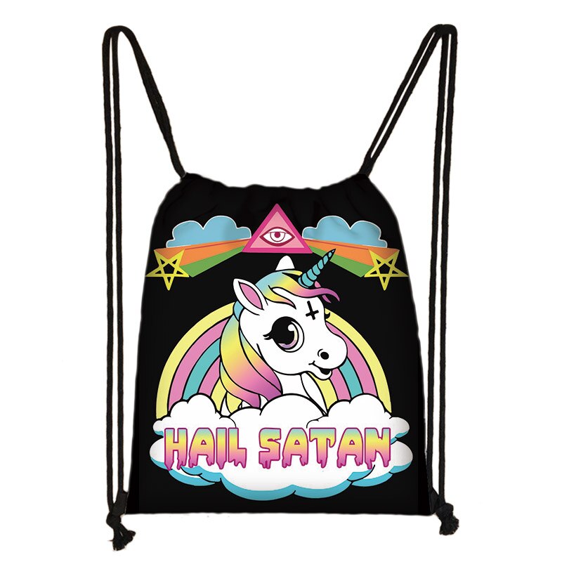 Mochila De Viaje de 666 / Satan / Witch Hocus Pocus para hombre y mujer, bolso de compras de lona, mochila de Estudiante