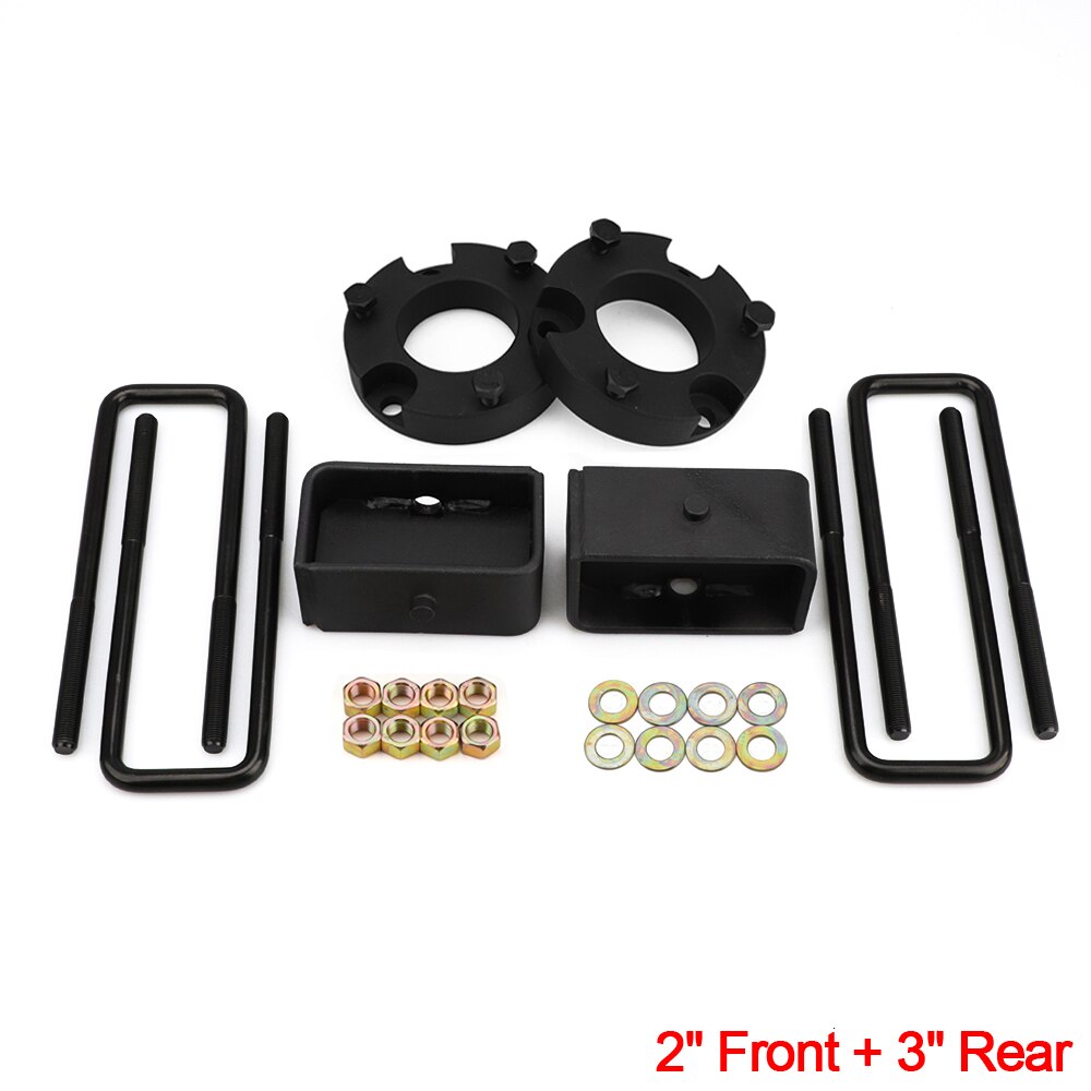 Fits 6 lug only Leveling Lift Kit For Toyota Tacoma 2005 4WD 2WD Front and Rear: Dark Grey