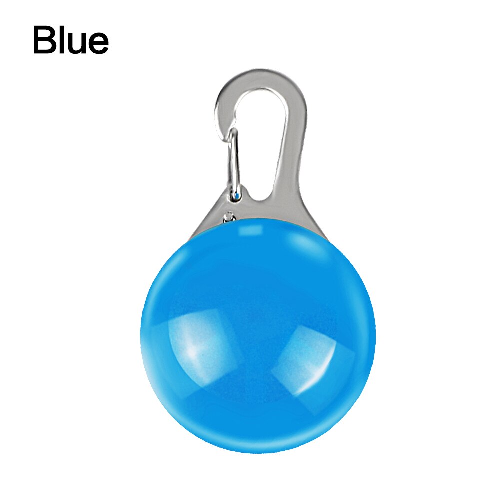 Hund katt krage glödande led ficklampa hänge natt säkerhet husdjur leder halsband lysande ljusa dekoration krage för hundar: Blå