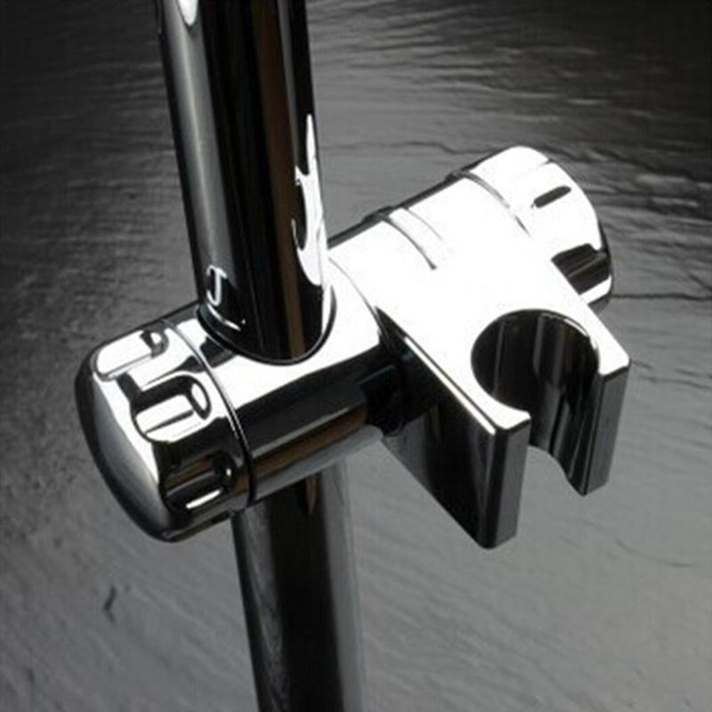 Chrome Vervanging Douchekop Houder Bracket Slider Verstelbare Kit Rail Klem W2T2