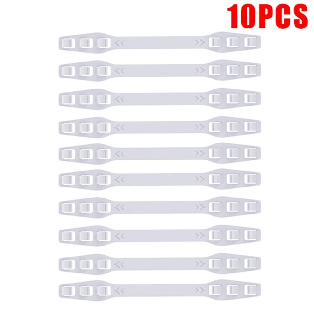 10 pièces masque facial extensions de bande Masker élastique sangle ajusteur protéger oreille pause mascarilla: Bourgogne