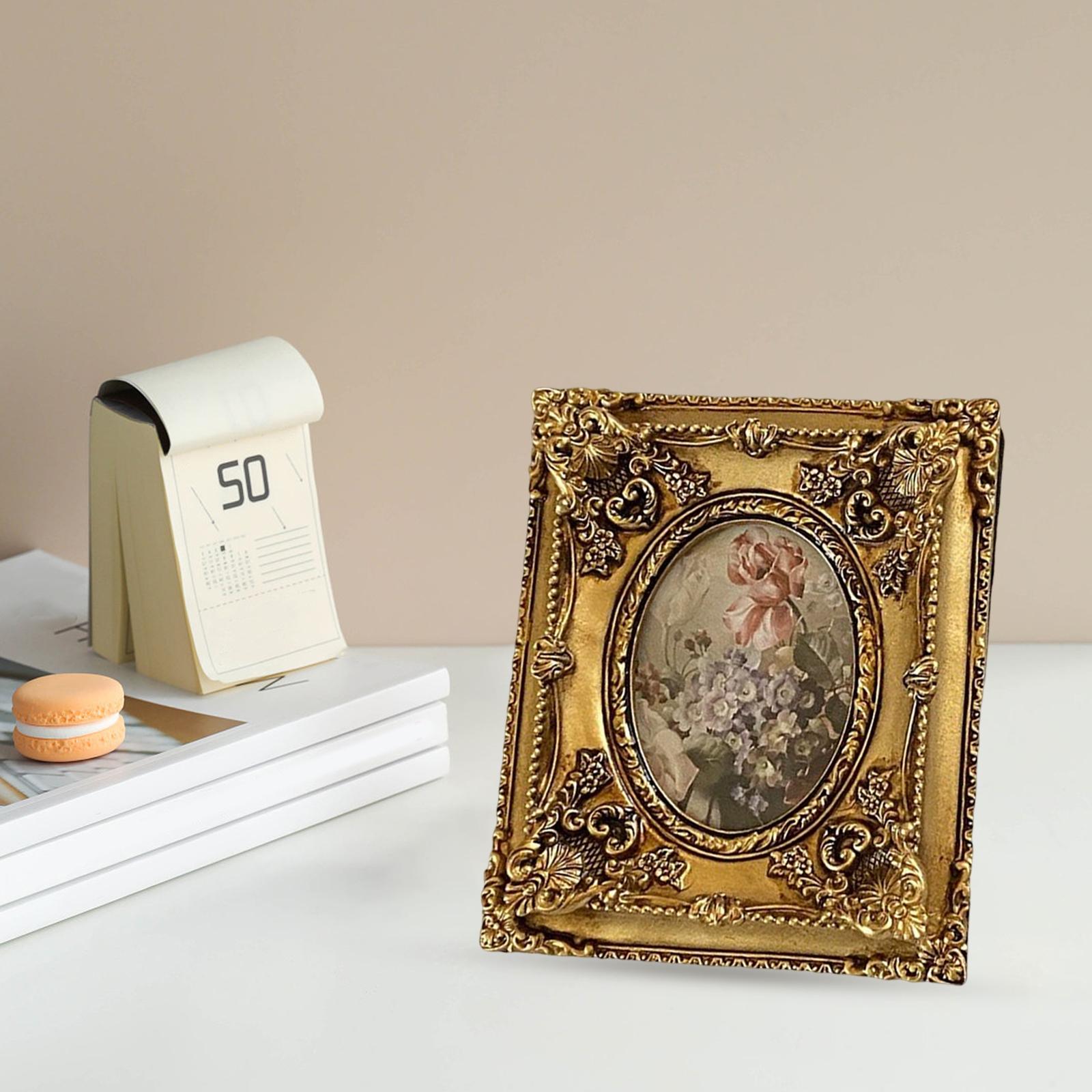 retro-Stil verzierten Bilderrahmen Blumen geprägt Tischplatte Zauberstab montiert Ornament Barock Foto rahmen für Hochzeits flur Neujahr: Burgunderrot