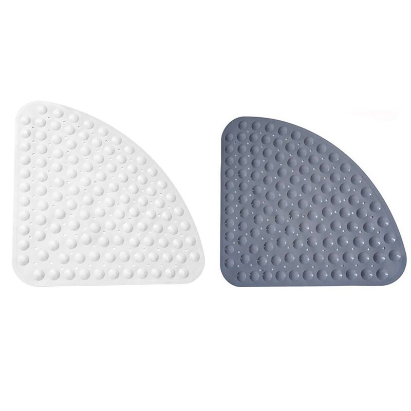 Hoek douchemat sector rubber antislip kwadrant badmat antibacterieel zuigend voor douchebak antislip badmat 54 x 54cm