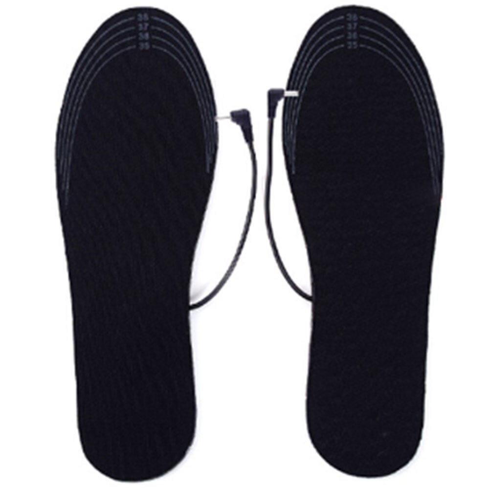 1 par usb opvarmede sko indlægssåler fod opvarmning pad fødder varmere sok pad mat vinter udendørs sport opvarmning indlægssåler vinter varme såler