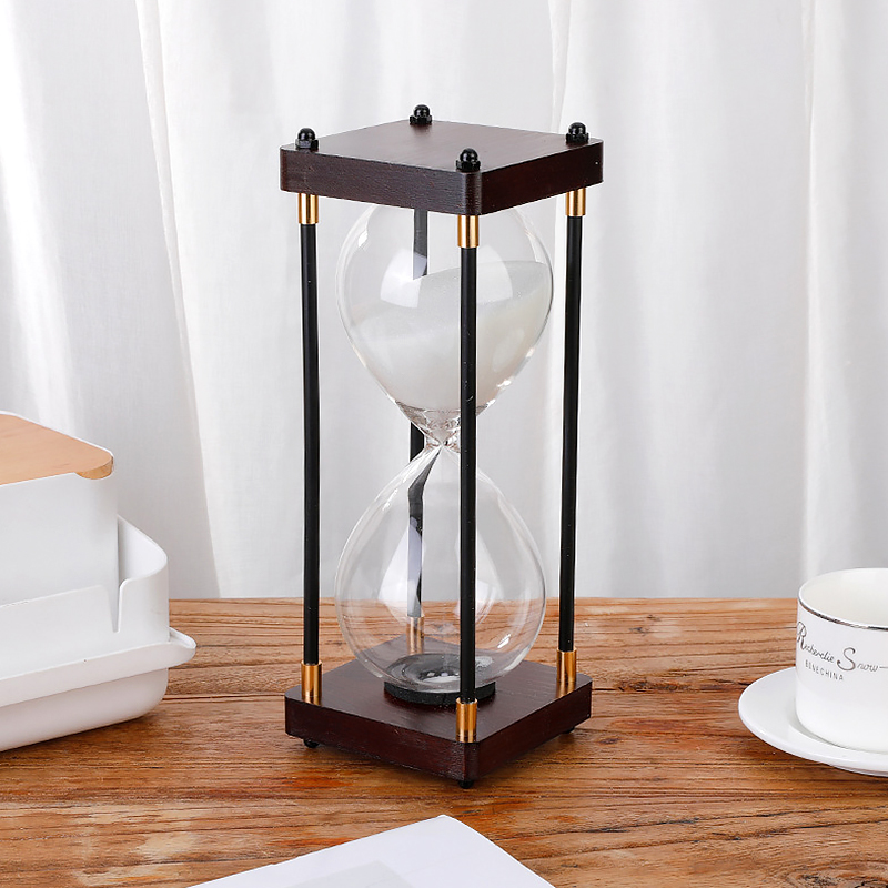 30 minuten vintage zandlopers creatieve studie houten vier-stijlen 30 minuten kleurrijke zand zandloper timer cadeau desktop ornamenten
