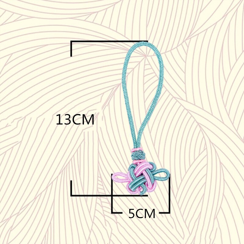 Mini colgante de borlas de nudos chinos, accesorios textiles para el hogar, cortina, ropa, borla, cuerda artesanal, Material decorativo artesanal, 2 piezas