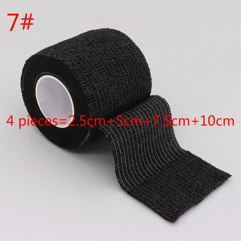 4 Pieces Elastoplast Bandage 4.5m Length Self Adhesive Sports Protector Breathable Elastic Bandage Gym Athletic Tape: Army Green