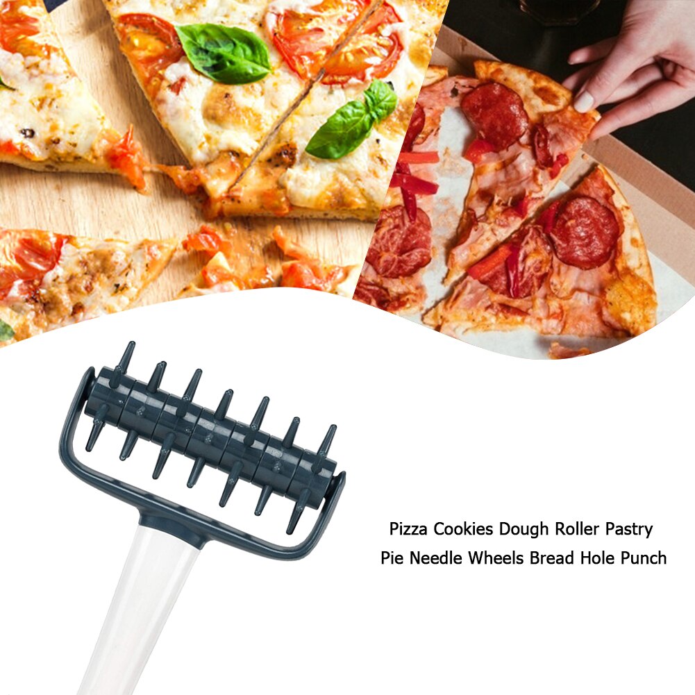 Perforator Handheld Thuis Keuken Diy Plastic Pizza Deeg Roller Punch Pastei Naald Wielen Brood Perforator
