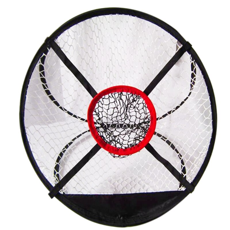 -Golf intérieur et extérieur coupe tir Cage tapis pratique Simple filet Golf formation auxiliaire métal + filet: Default Title