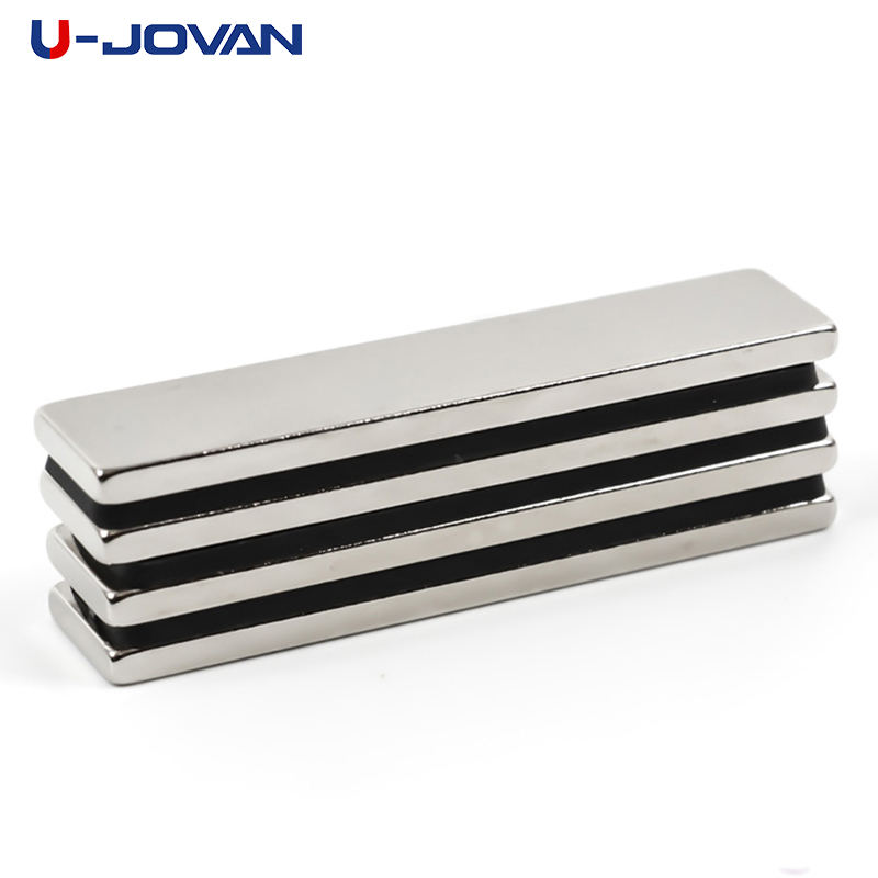 U-JOVAN 4 Stks/partij 50X10X2.5 Mm Super Sterke Blok Kleine Ambachtelijke Neodymium Magneten 50X10X2.5 Mm Zeldzame Aarde N35 Krachtige Magneet