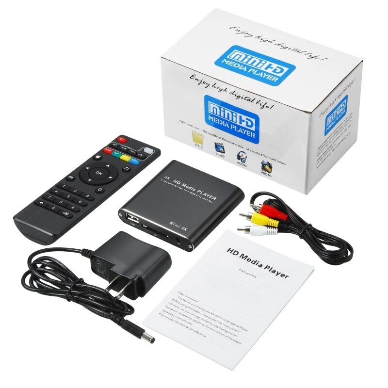 X9 HD Multimedia-Spieler 4K Video Schleife USB Externe Medien-Spieler AD Spieler 4G Lagerung Raum Unterstützung Spielen PPT und PDF