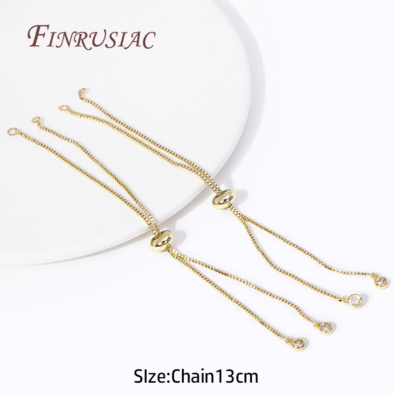 Componente de pulsera de cadena de caja chapada en oro de 18 quilates con cuentas de inserción de silicona para collar DIY, accesorios para hacer joyas al por mayor: M / Verde