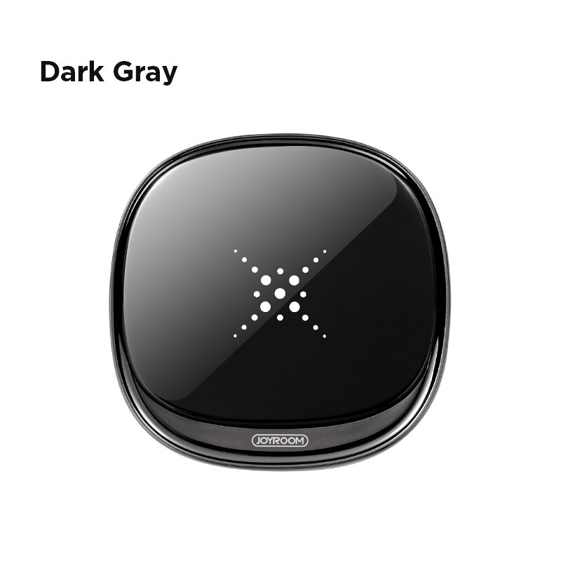 Joyrom 10w nopea langaton laturi samsung galaxy 20 20 plus note 10 pro usb-kaapelilla iphone 11 x 8 led kannettavalle laturilla: Musta
