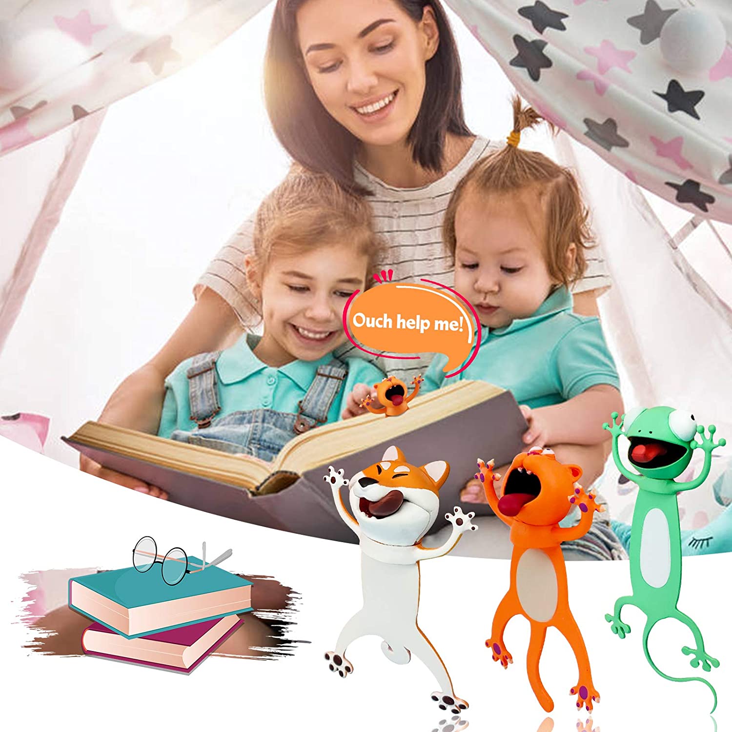 3D Bookmarks - Animal Bookmarks Book Friend Bookmark