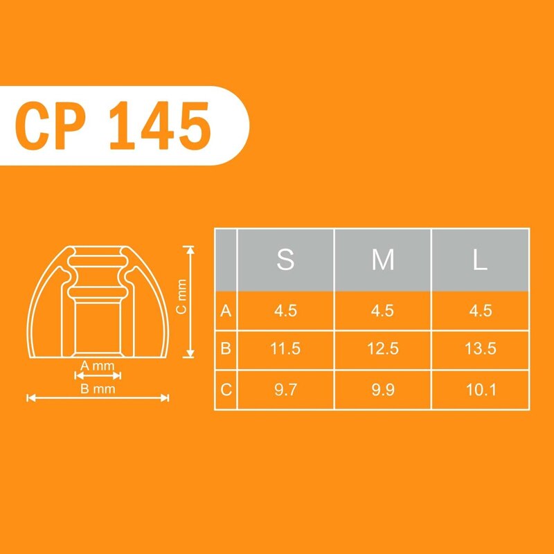 Spinfit CP145 CP-145 Gepatenteerde 360 Graden Gratis Rotatie Siliconen Oordopje 4.5Mm Nozzle Dia Voor Dunu/Jvc/Oortelefoon