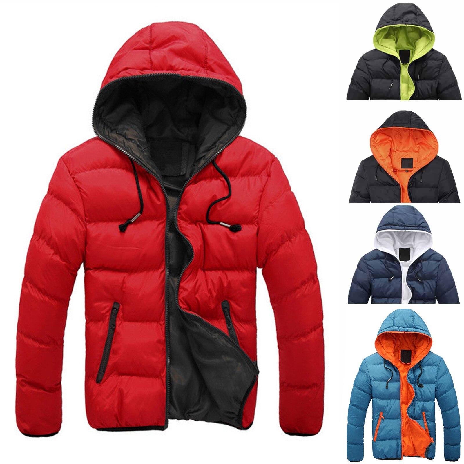 Warm Winter Solid Color Jackets Parka Men Brand Autumn Outwear Slim Fit Mens Padded Coats Male Coat Nov 2nd