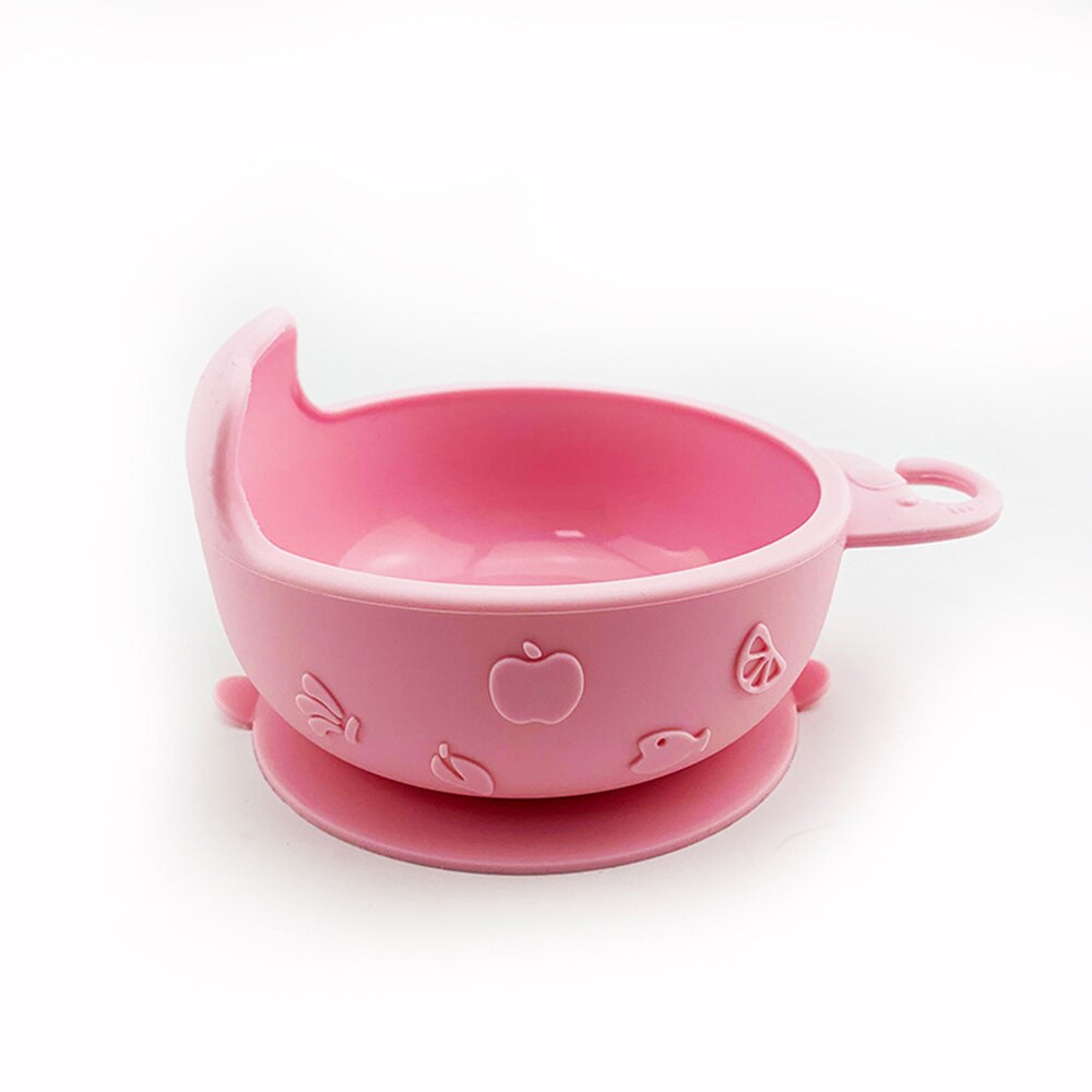 Children's dishes baby Silicone Sucker Bowl Baby Smile Face Plate Tableware Set Smile Face Baby Tableware Set kids plate: 7
