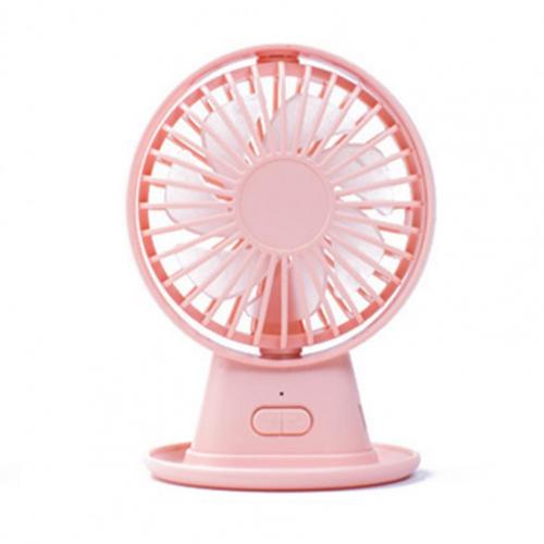 Desktop Fan Adjustable Angle USB Powered ABS 3 Speed Cooling Table Fan for Office: Pink