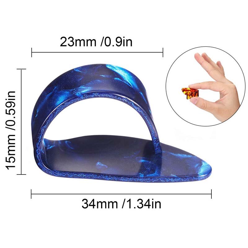 Púa para Guitarra, púa para dedo, Protector para Guitarra, para Guitarra eléctrica púa acústica, bajo, Pulgar, Protector para dedo, 2 uds.