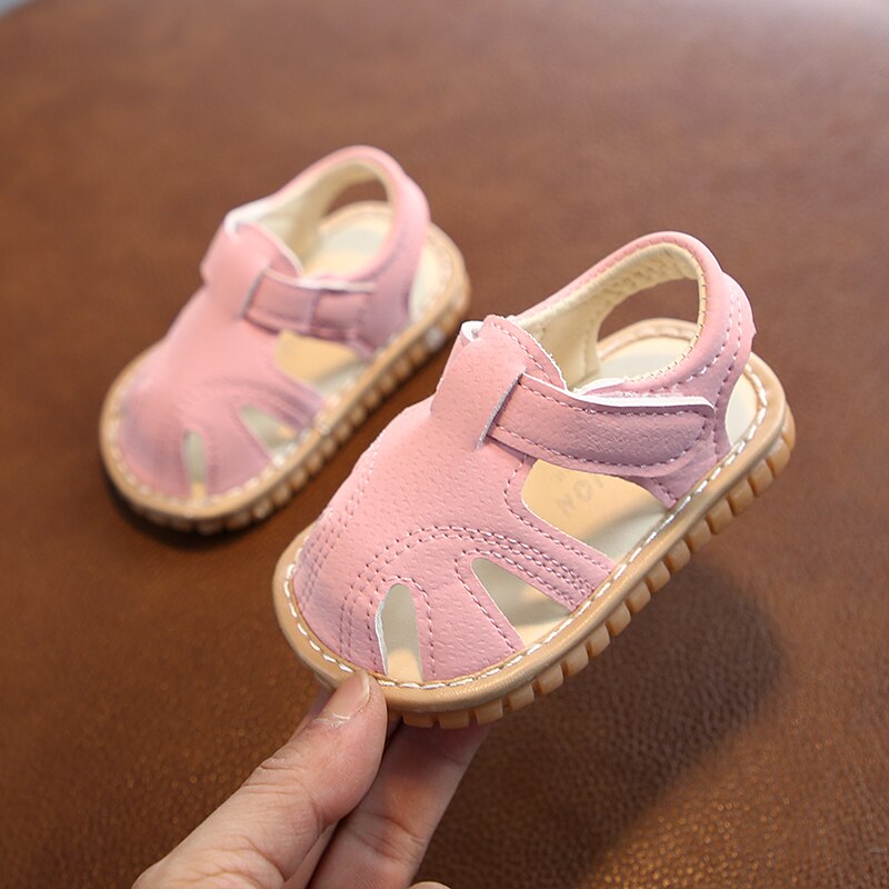 Baby Jongens Sandalen Schoenen Zomer Kinderen Meisjes Zachte Bodem Sandalen Baby Kind Schoenen Sandalen 0-2 Jaar Oude Peuter sandalen Antislip: pink / 5.5