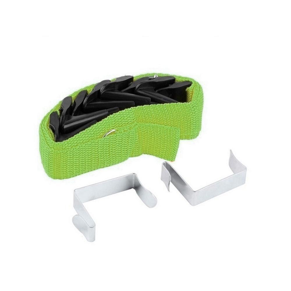 Straps Hanger Adjustable Over Door Hat Bag Rack Hooks Clothes Holder 8 Organizer P5Q7: Green