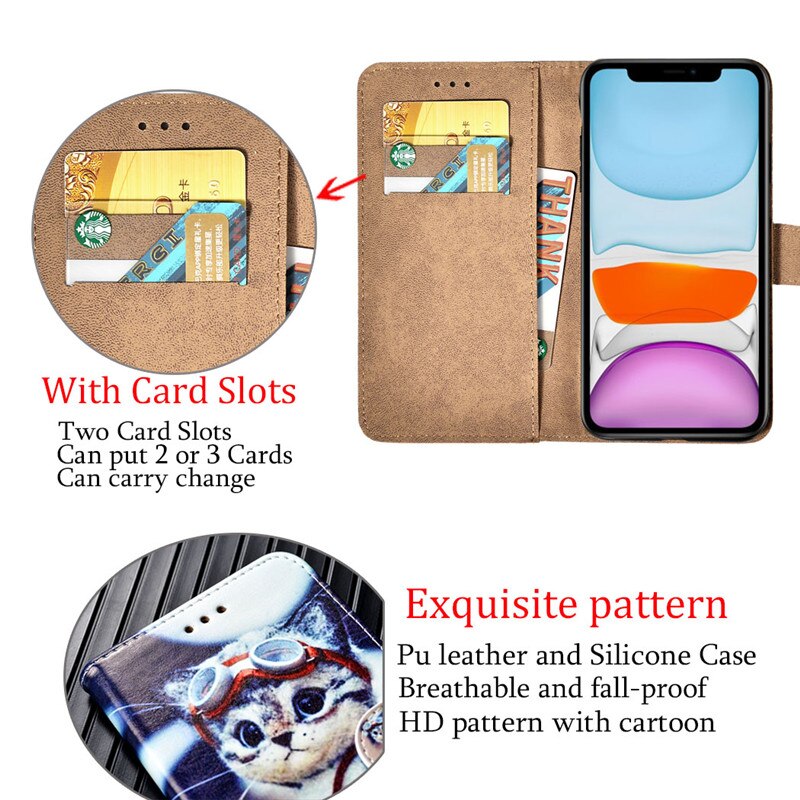 For Huawei Y6 Case Phone Cover On Huawei Mya-L41 Wallet Leather Case For Huawei Y6 Y 6 Mya-L41 Mya-L11 Mya L41 Cover