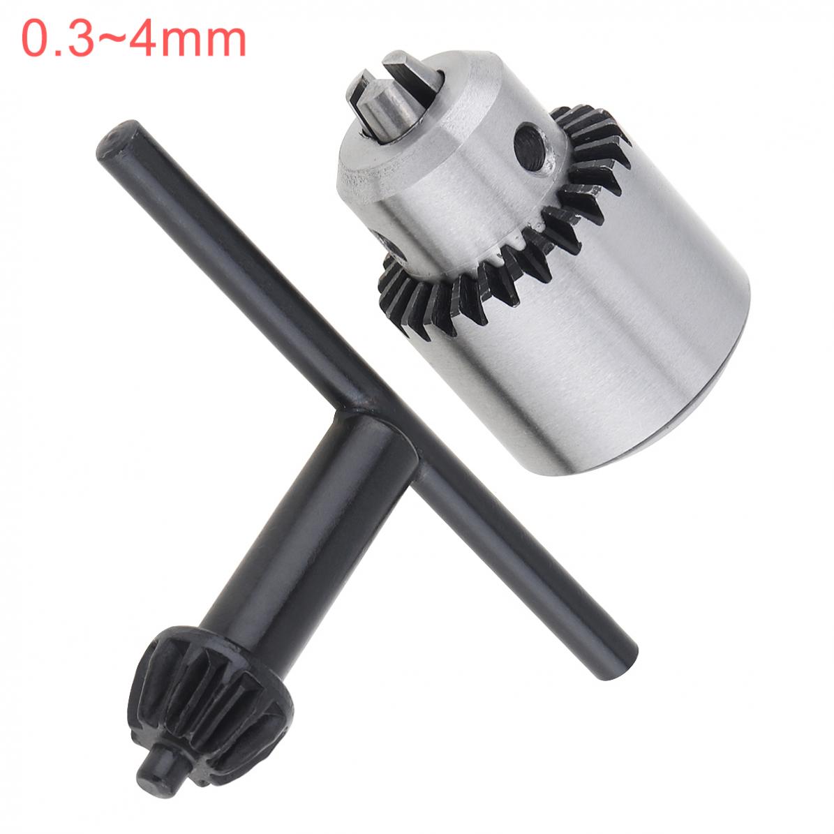 2pcs/lot Drill Collet Chuck Mini 0.3-4mm JTO with 1/4'' Chuck Inner Hole Diameter and Hexagon Key Wrench for DIY Electric Drill