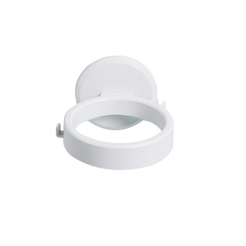 Hårtørrer rack vægmonteret hårtørrer holder abs badeværelse toilet opbevaringshylde: Hvid