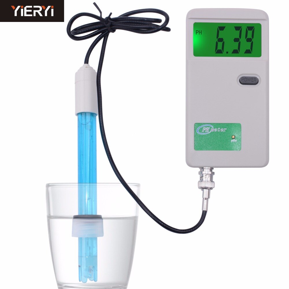 yieryi PH tester Water Purity Analyzer for biology chemical laboratory PH meter 0.00-14.00ph