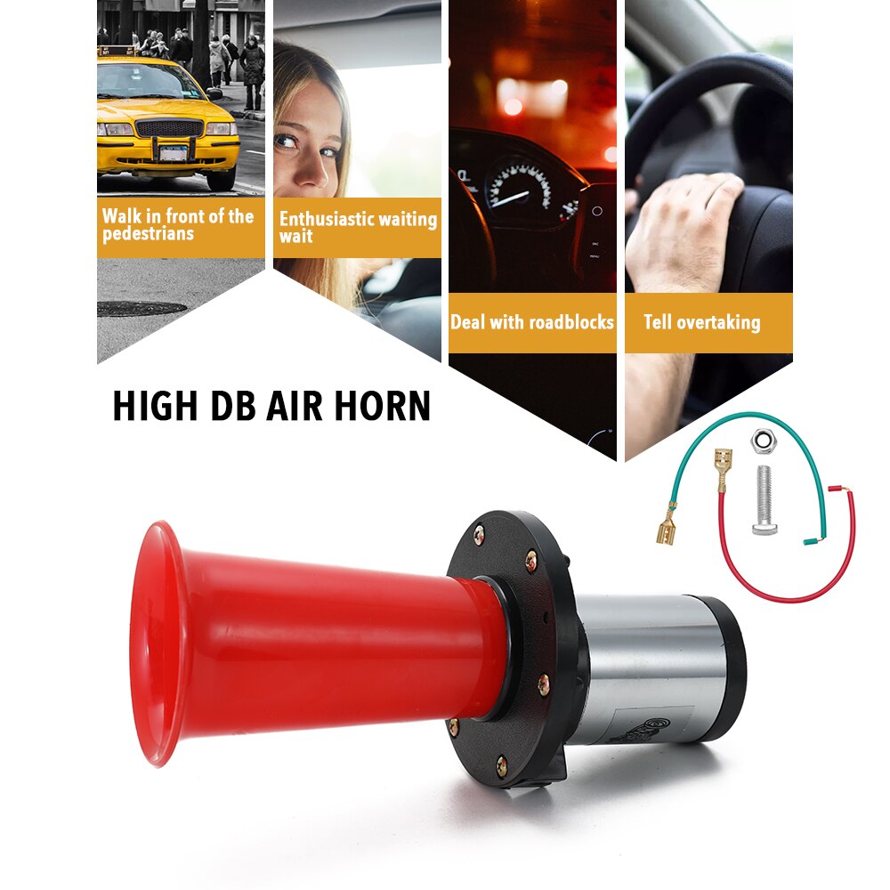 Bocina Universal para coche, claxon clásico de estilo clásico Vintage de 12V, 110dB, accesorios para coche, camión, barco y moto