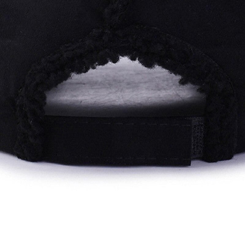 Vinter baseballcap til kvinner menn fuskepels fløyel varm pluss justerbar casualunibeauty