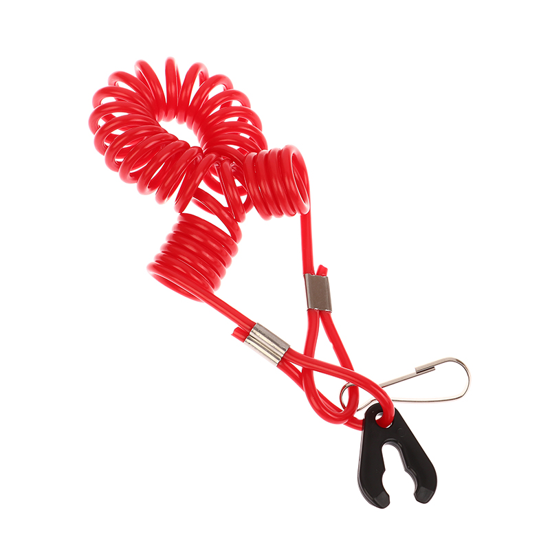 1PC 2M Boat Motor Kill Stop Switch e Safety Tether Lanyard per parti del motore del motore fuoribordo corda svasata di emergenza