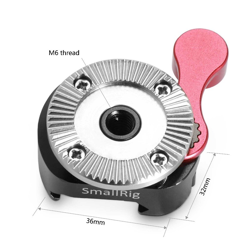 SmallRig Quick Release Clamp NATO Clamp to Arri Rosette Mount Quick Release attach with Camera Side Handle Grip Camera Rig 2046B