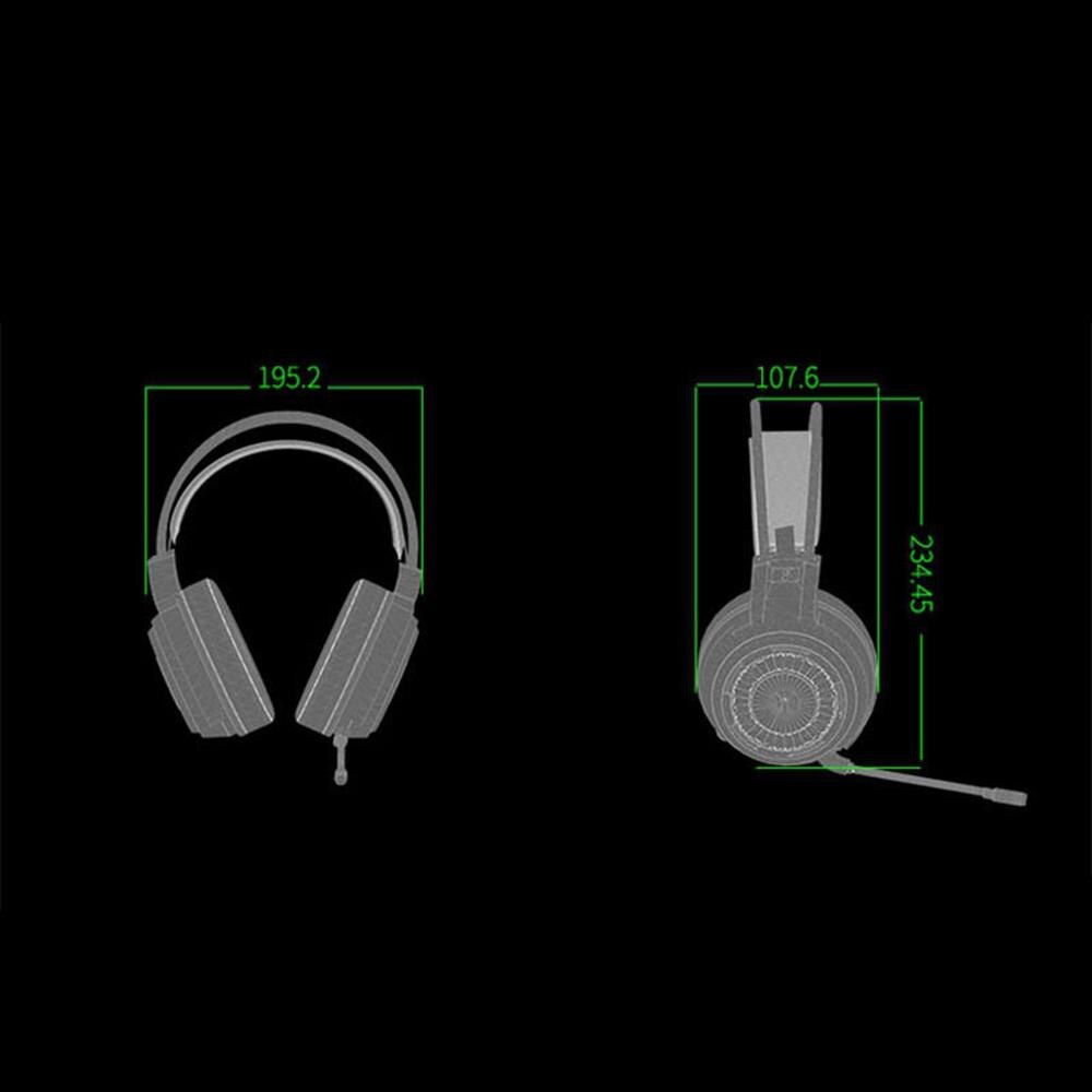 Bedrade Koptelefoon Gamer Hoofdtelefoon Gaming Headsets Surround Sound 4D Stereo Usb Microfoon Kleurrijke Licht Pc Laptop Game Headset