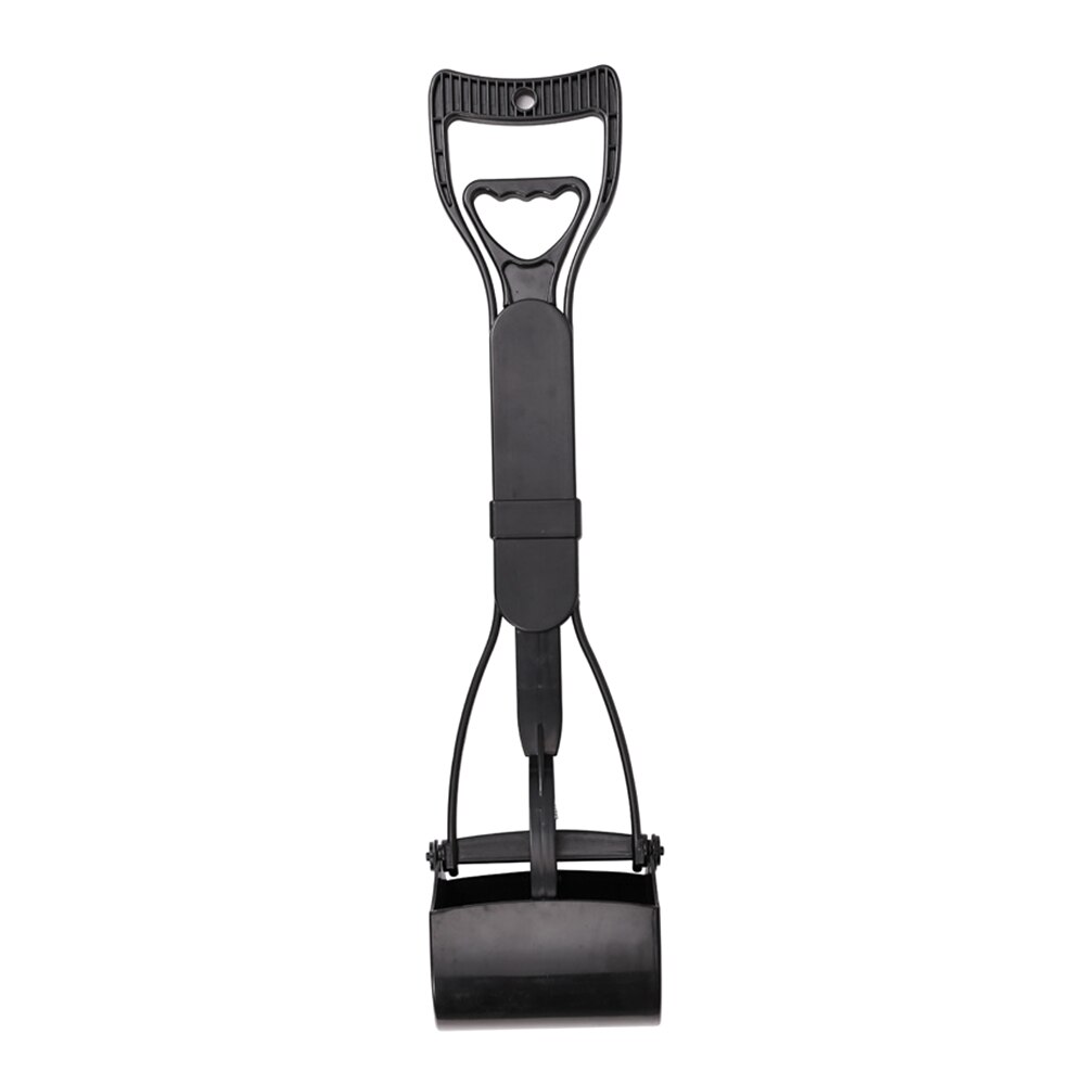 Pet Pooper Scooper Long Handle Dog Poop Scooper Jaw Poop Scoop Shovel Pick Up Animal Waste Picker Pet Outdoor Cleaning Tools: Black
