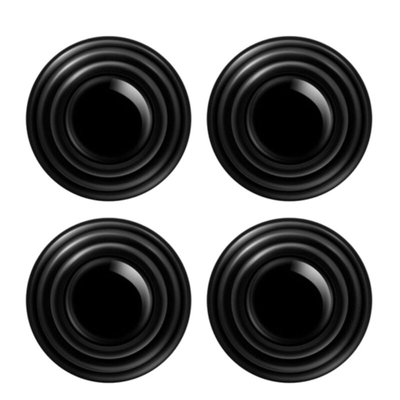 4 Pcs Universal Car Door Silent Gasket Silicone Shock Absorbing Gasket Cushion Soundproof Buffer Pads: Default Title