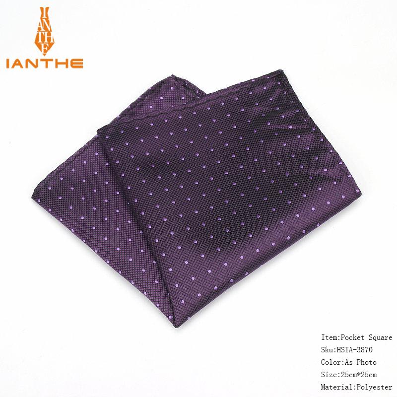 Mannen Klassieke Pocket Vierkante Dot Patroon Zakdoek Mode Zakdoek Voor Mannen Pakken Zakdoeken Vintage Handdoek Accessoires Marine: IA3870