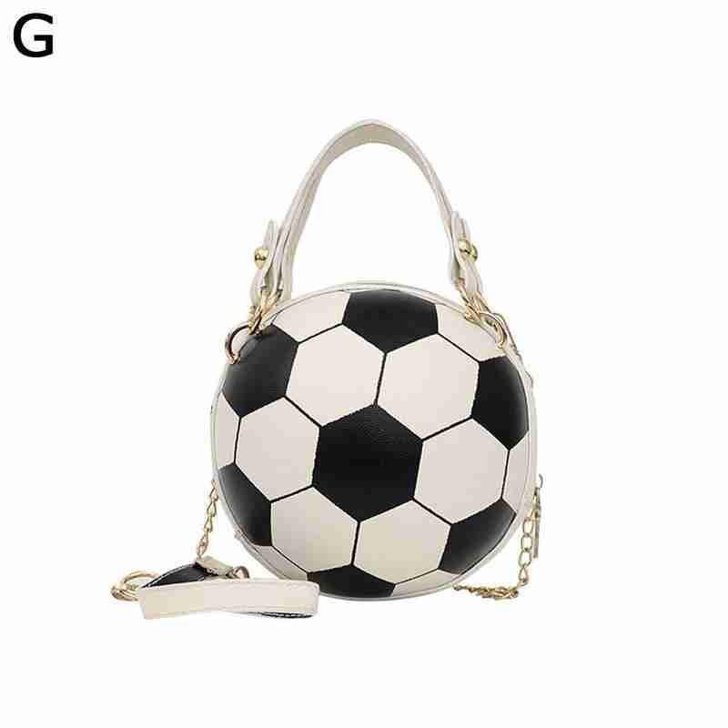 Bolso de hombro con cremallera para mujer, Bola de voleibol de cuero PU, baloncesto, cadena, cruzado, L2N9: N